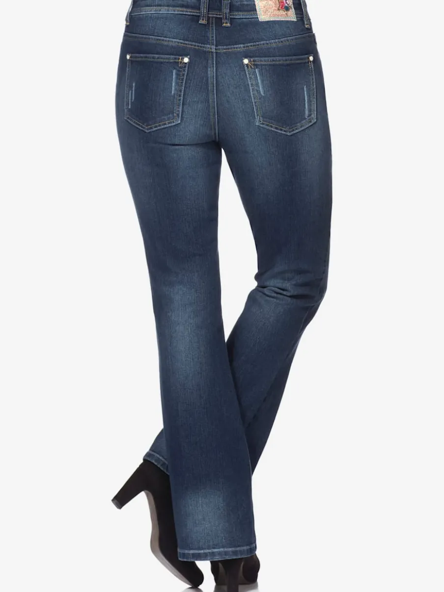 Jean bootcut détails décoratifs