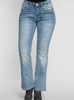 Jean bootcut détails décoratifs