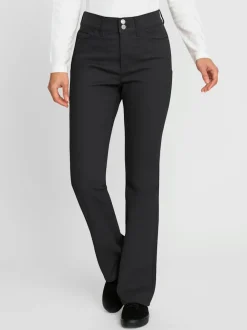 Jean bootcut en coton cinq poches légèrement évasé