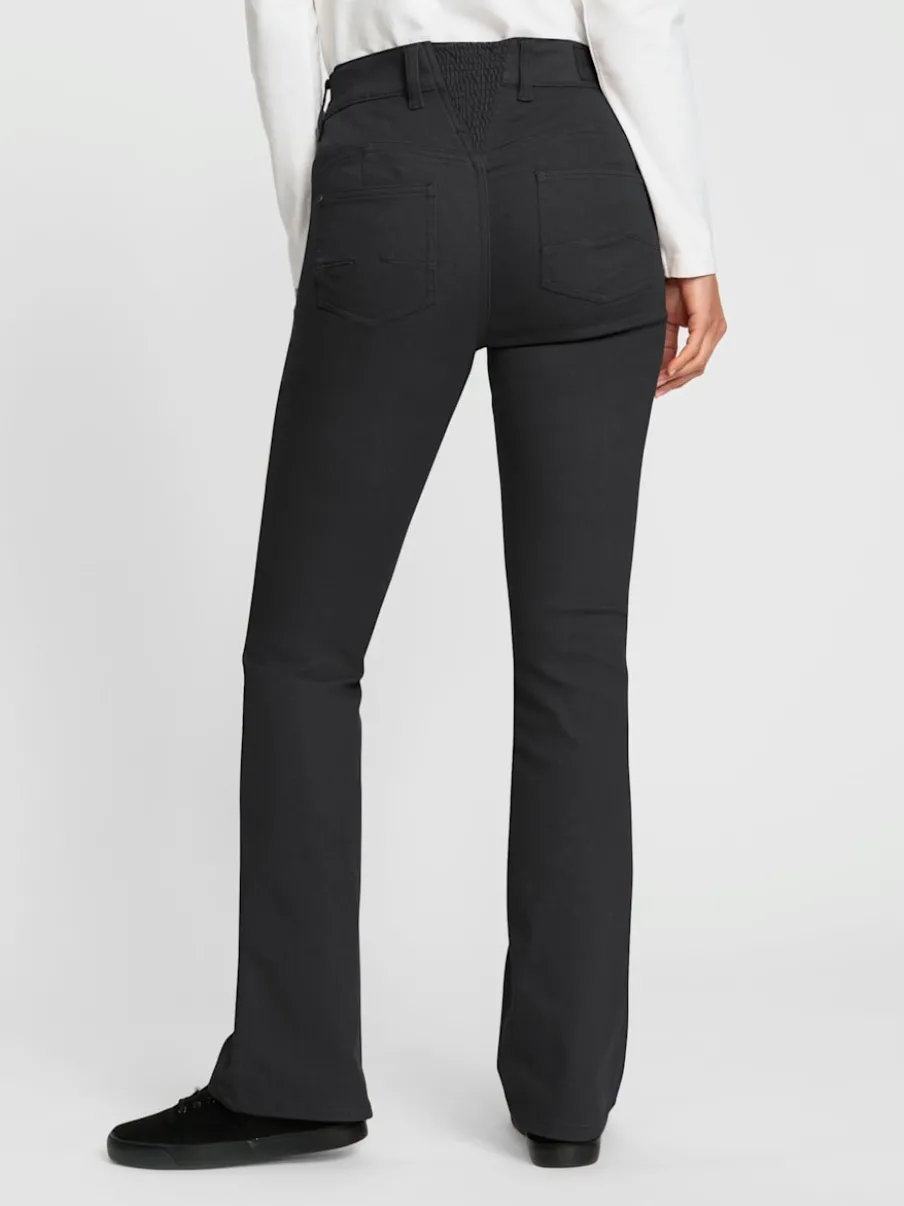 Jean bootcut en coton cinq poches légèrement évasé