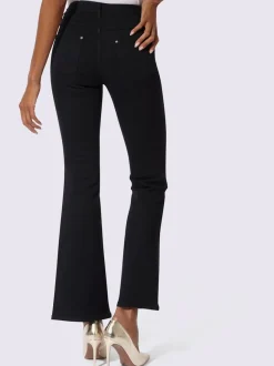 Jean bootcut en modal-coton avec ceinture gainante et poches
