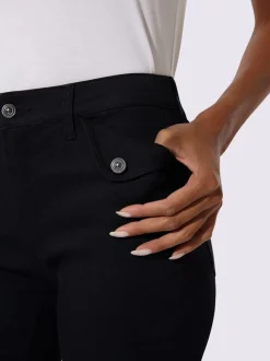 Jean bootcut en modal-coton avec ceinture gainante et poches