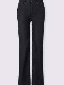Jean bootcut revêtement brillant