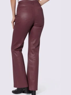 Jean bootcut revêtement brillant