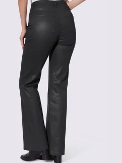 Jean bootcut revêtement brillant