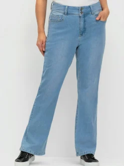 Jean bootcut taille étroite et cuisses fortes