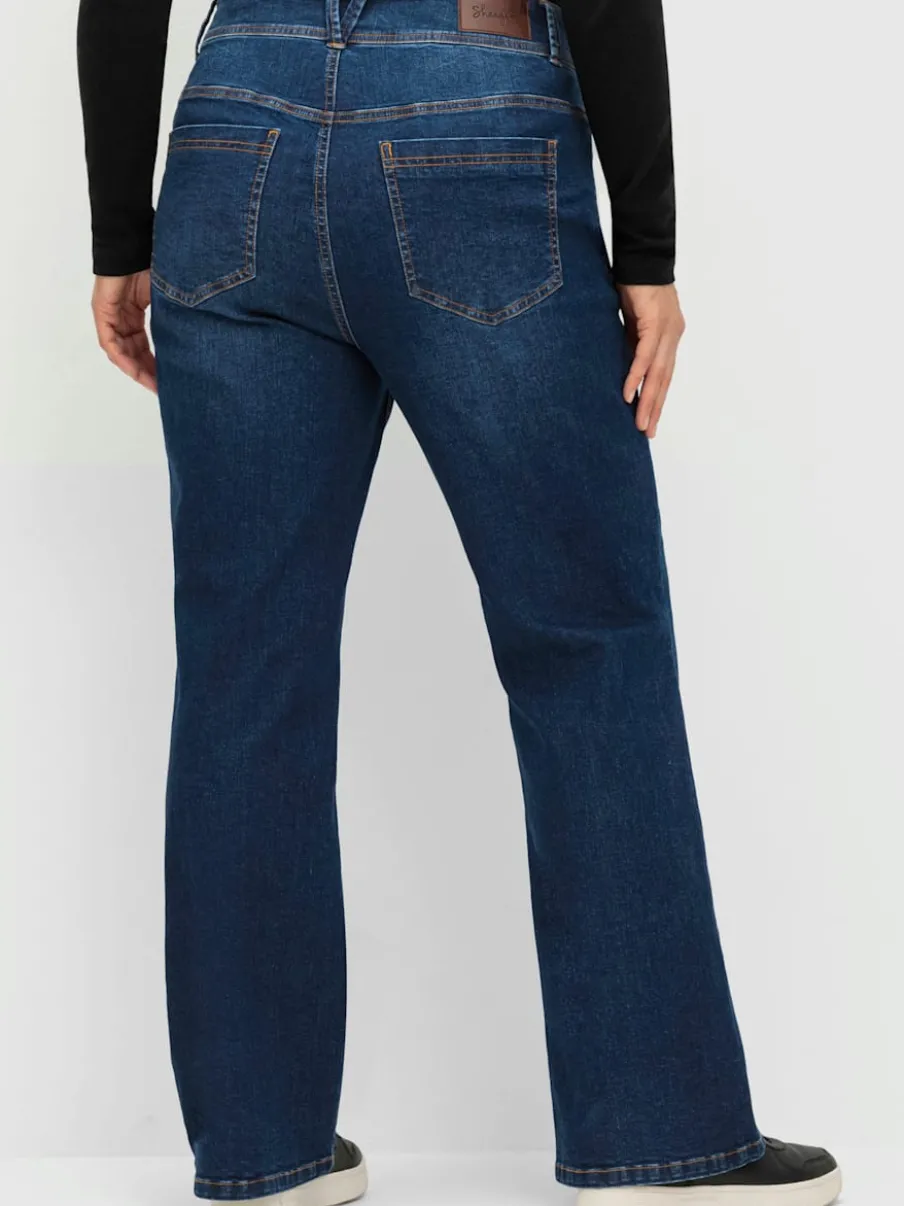 Jean bootcut taille étroite et cuisses fortes