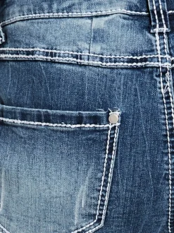 Jean boyfriend décontracté cinq poches style casual confort