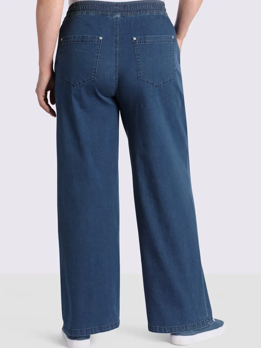 Jean ceinture élastique confortable