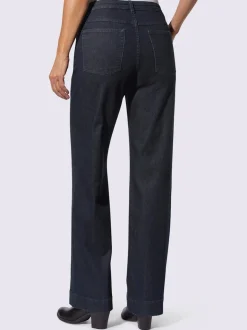 Jean coupe classique à 5 poches jambes larges
