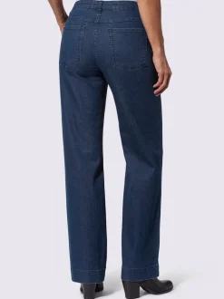 Jean coupe classique à 5 poches jambes larges