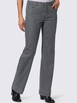 Jean coupe classique à 5 poches jambes larges