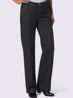 Jean coupe classique à 5 poches jambes larges