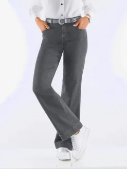 Jean coupe classique à 5 poches jambes larges