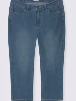 Jean coupe droite aux jambes