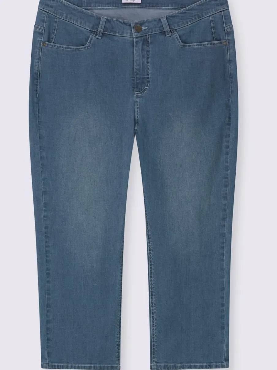 Jean coupe droite aux jambes