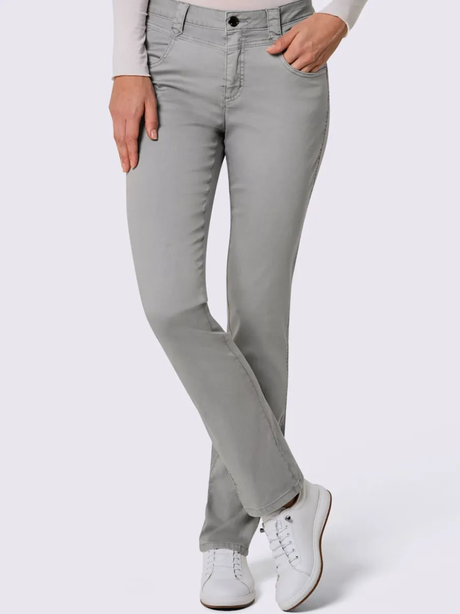 Jean droit mélange coton et lyocell de qualité