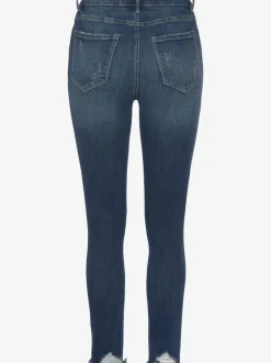 Jean effet déchiré en coupe Slim Fit avec cinq poches