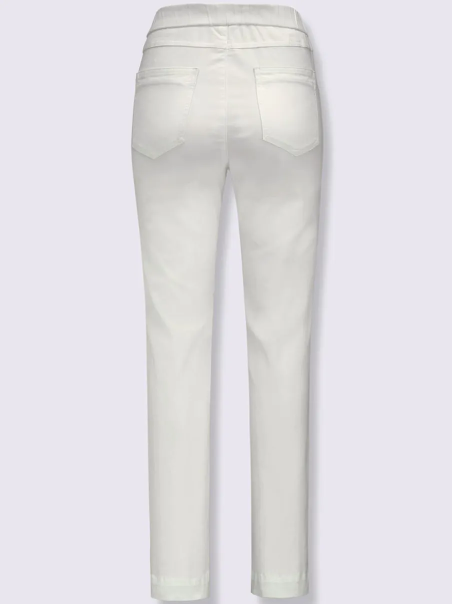 Jean en twill confortable avec ceinture élastique ajustable