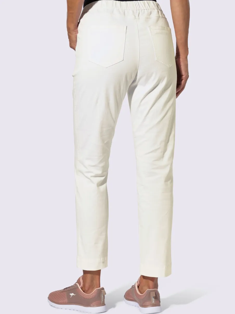 Jean en twill confortable avec ceinture élastique ajustable
