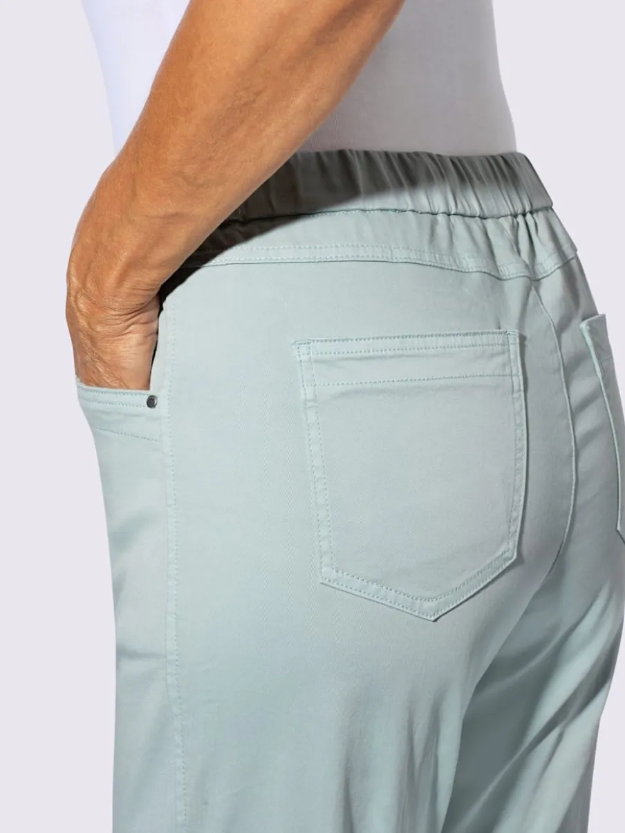 Jean en twill confortable avec ceinture élastique ajustable