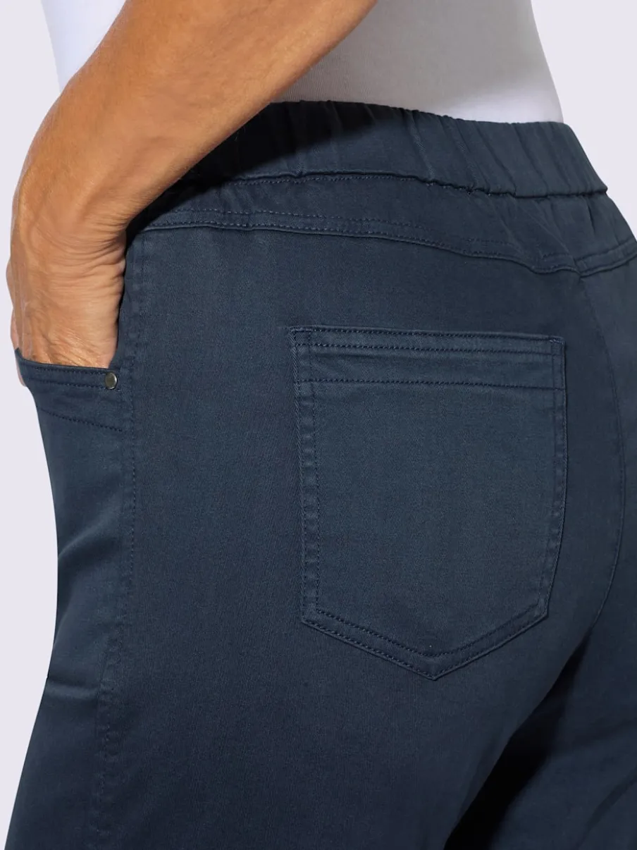 Jean en twill confortable avec ceinture élastique ajustable