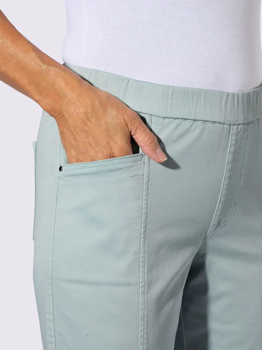 Jean en twill confortable avec ceinture élastique ajustable