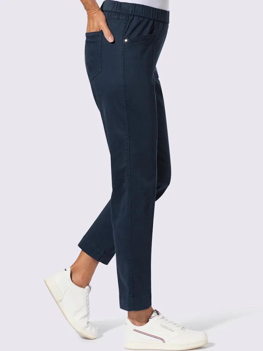 Jean en twill confortable avec ceinture élastique ajustable