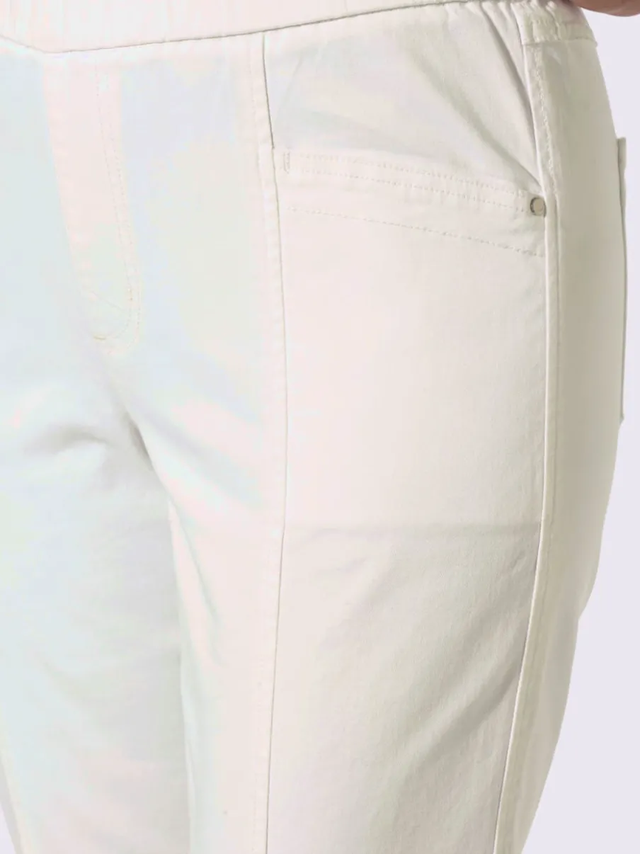 Jean en twill confortable avec ceinture élastique ajustable