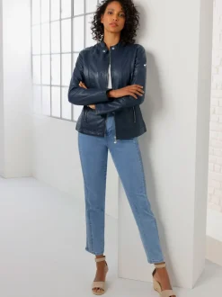 Jean extensible avec ceinture élastique deux poches