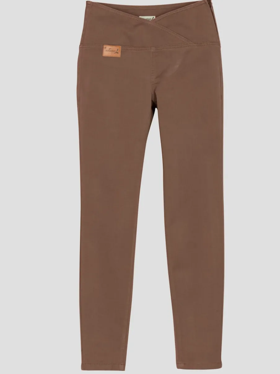 Jean extensible effet ventre plat ceinture haute confortablement ajusté
