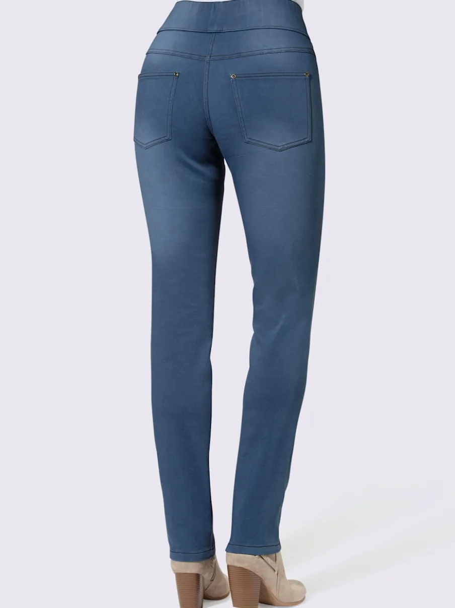 Jean femme coupe slim 5 poches élastique confortable