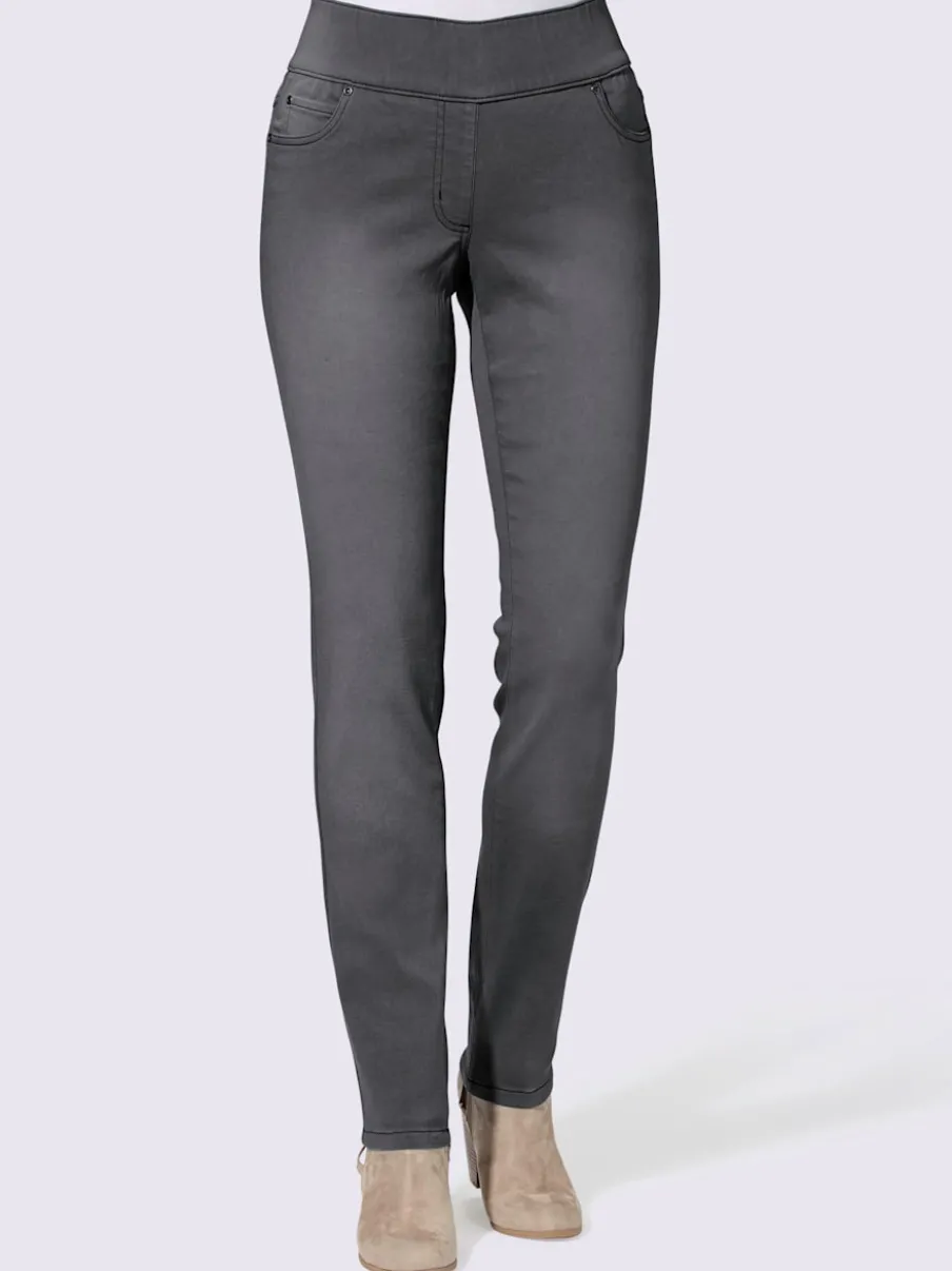 Jean femme coupe slim 5 poches élastique confortable