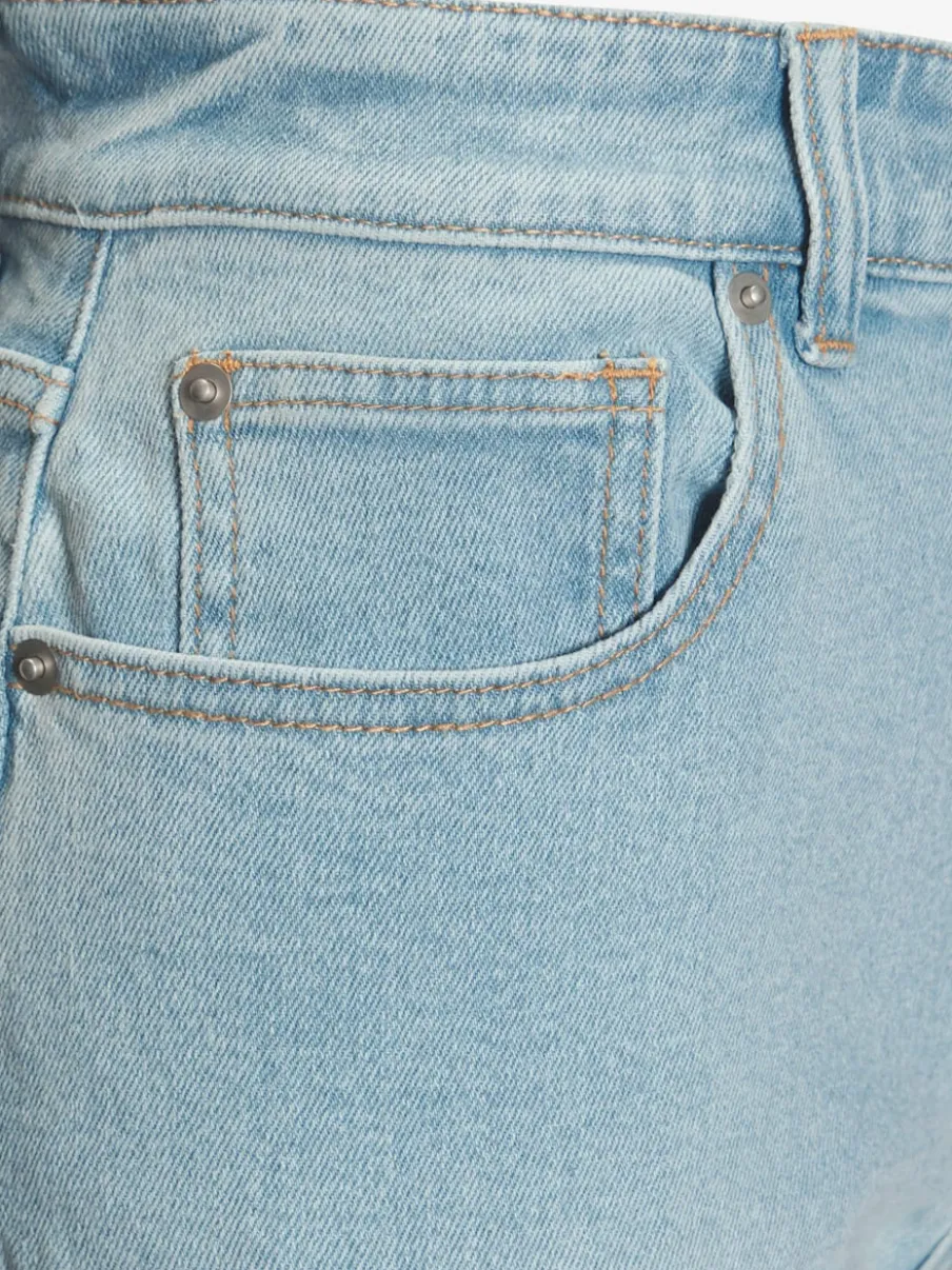 Jean large pour femme à ceinture haute et 5 poches