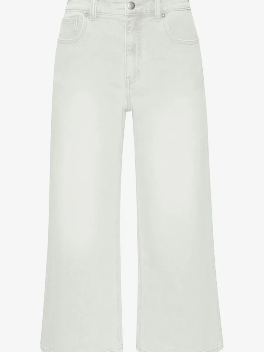 Jean large pour femme à ceinture haute et 5 poches
