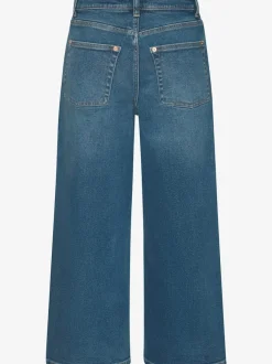 Jean large pour femme à ceinture haute et 5 poches