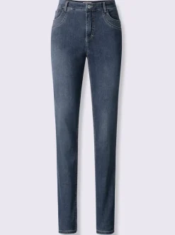 Jean 5 poches avec effet ventre plat et hanches affinées