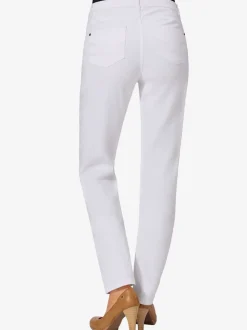 Jean 5 poches avec rivets et ceinture ajustable