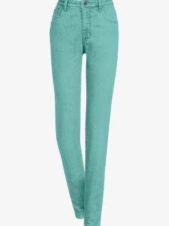 Jean 5 poches avec rivets et ceinture ajustable