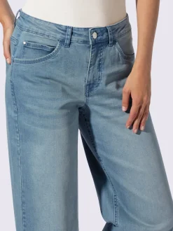 Jean 5 poches coupe large avec élasticité pour confort