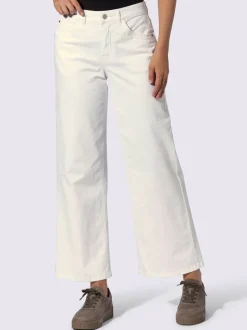 Jean 5 poches coupe large avec élasticité pour confort