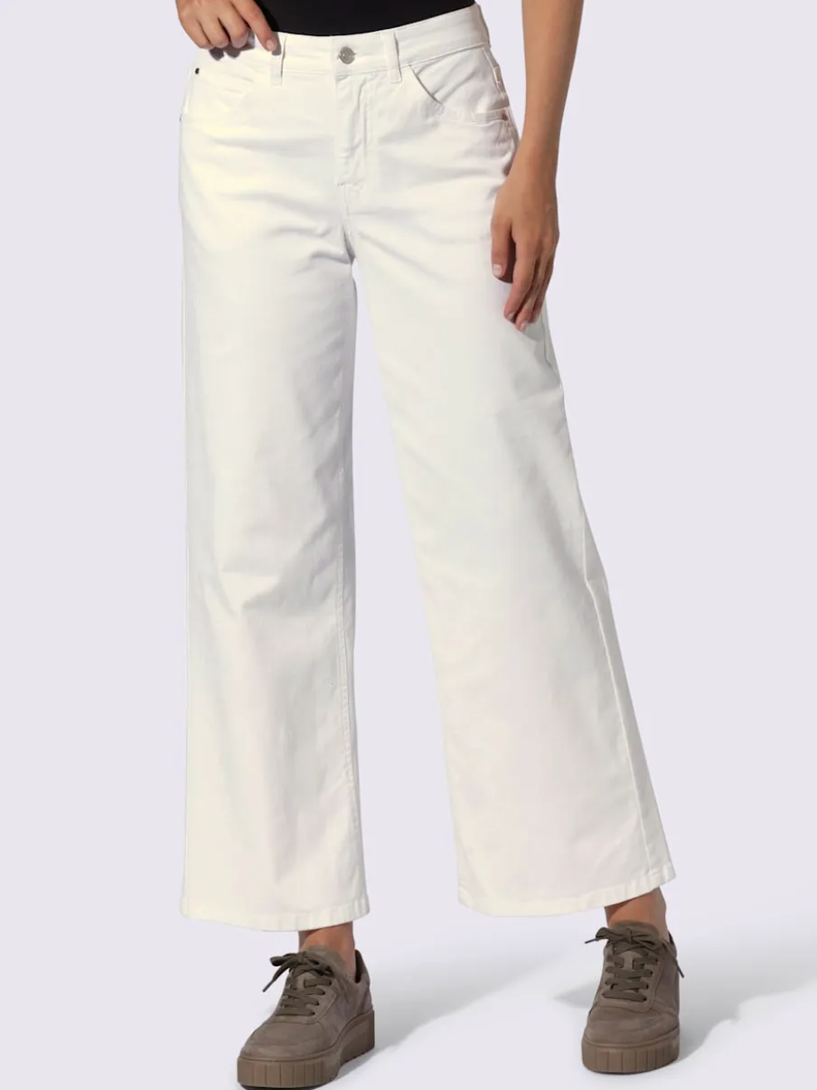 Jean 5 poches coupe large avec élasticité pour confort