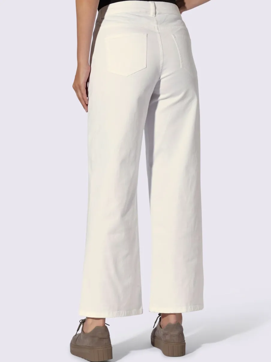 Jean 5 poches coupe large avec élasticité pour confort
