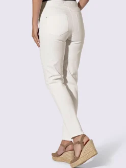Jean 5 poches décontractés avec cordon à la taille