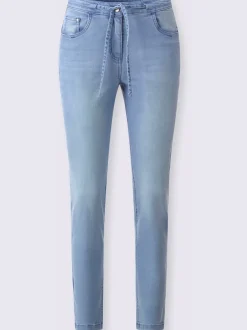 Jean 5 poches décontractés avec cordon à la taille
