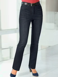 Jean 5 poches à effet délavé avec stretch extensible