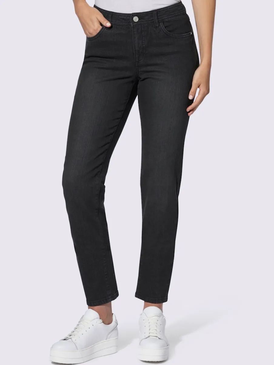 Jean 5 poches en coton extensible idéal pour tous