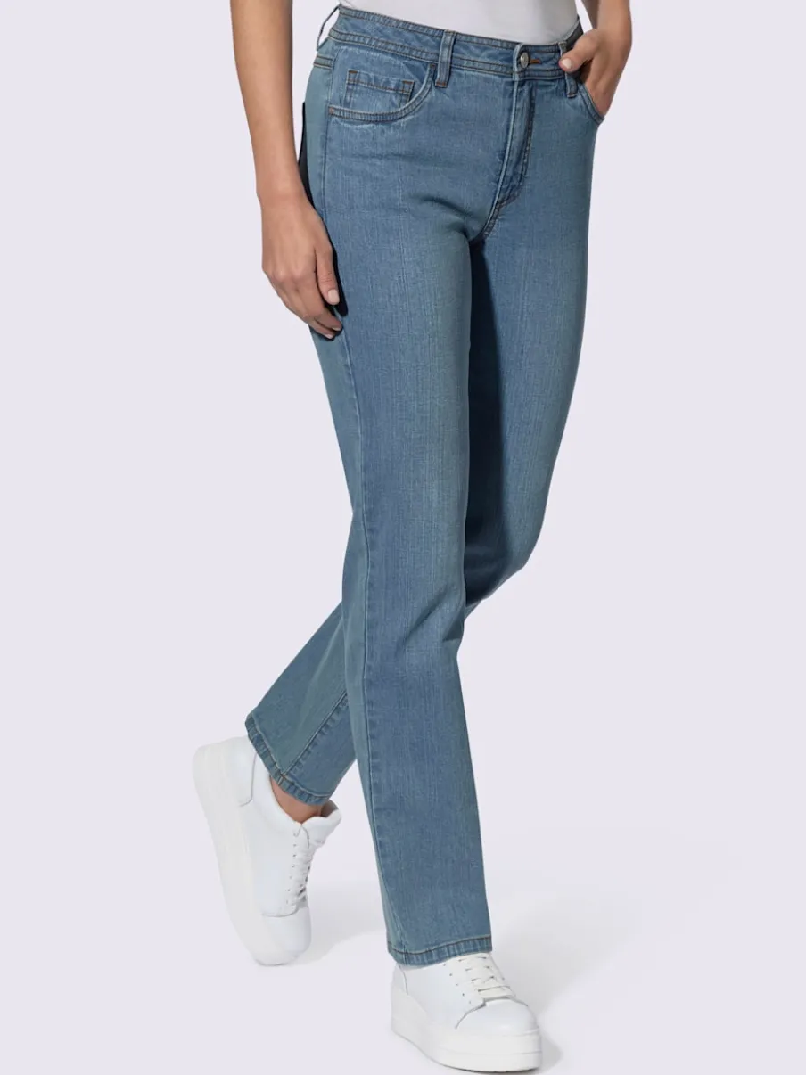 Jean à 5 poches légères en coton extensible indéformable