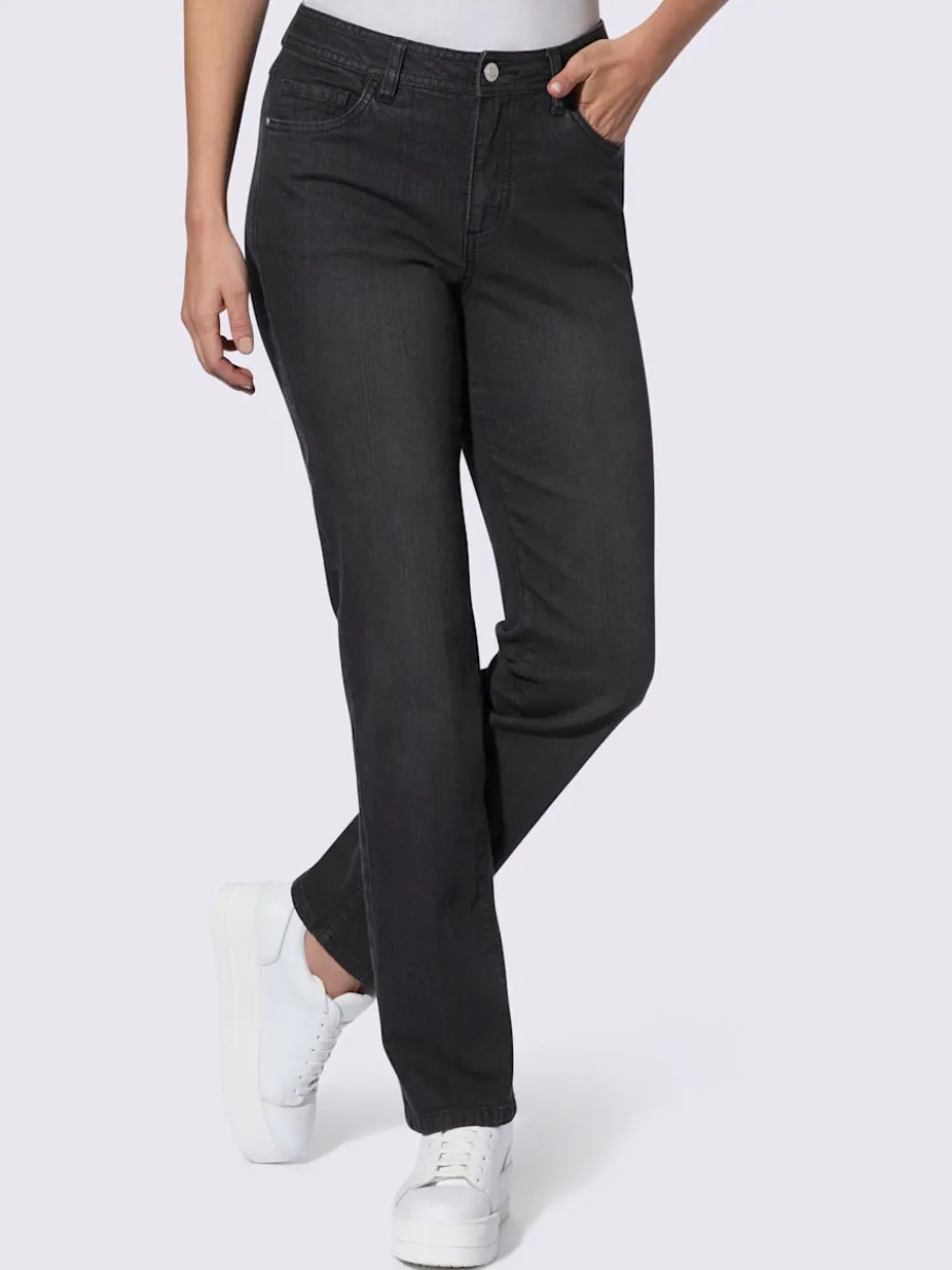 Jean à 5 poches légères en coton extensible indéformable
