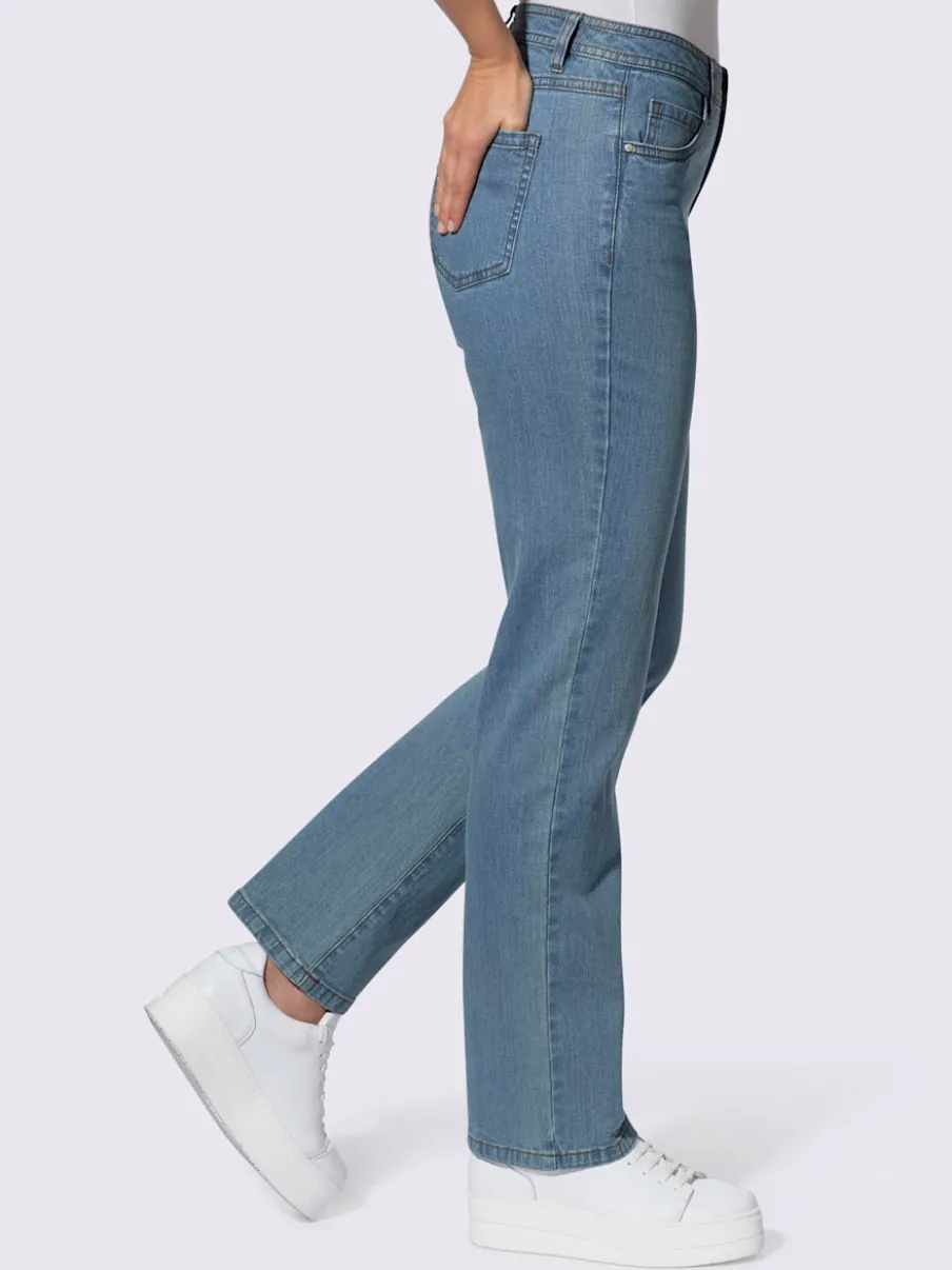Jean à 5 poches légères en coton extensible indéformable